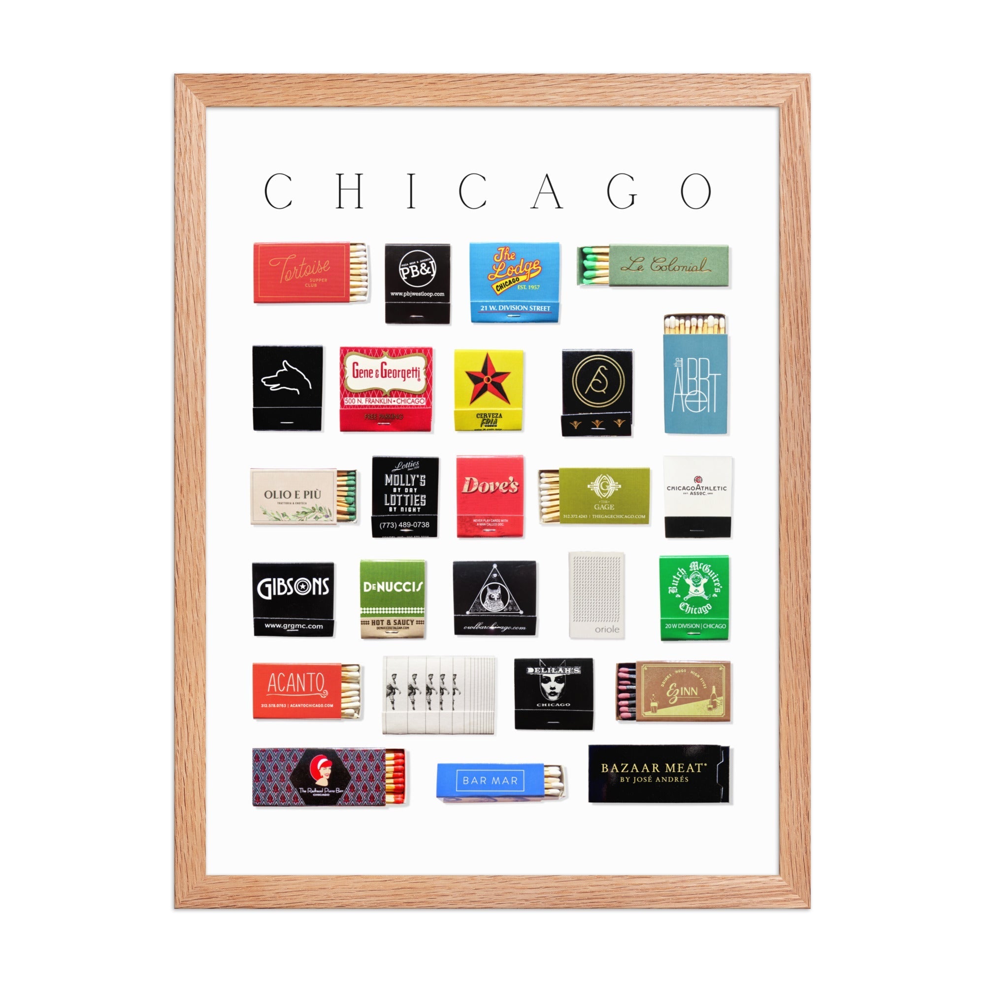 Chicago Matchbox Print - Che Cose Belle