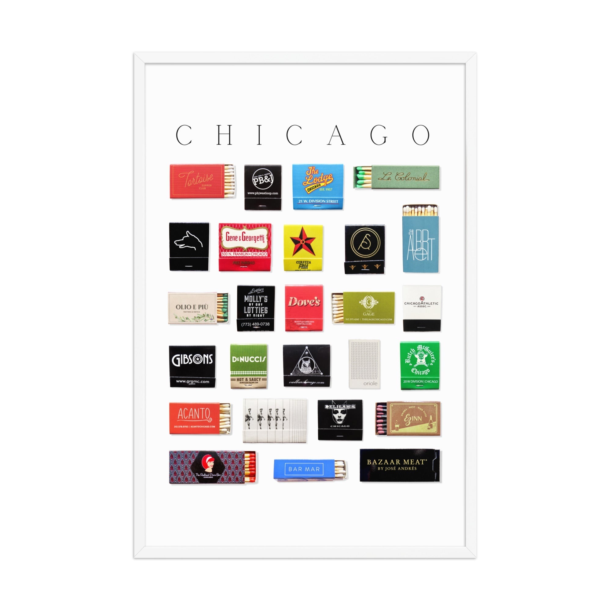 Chicago Matchbox Print - Che Cose Belle