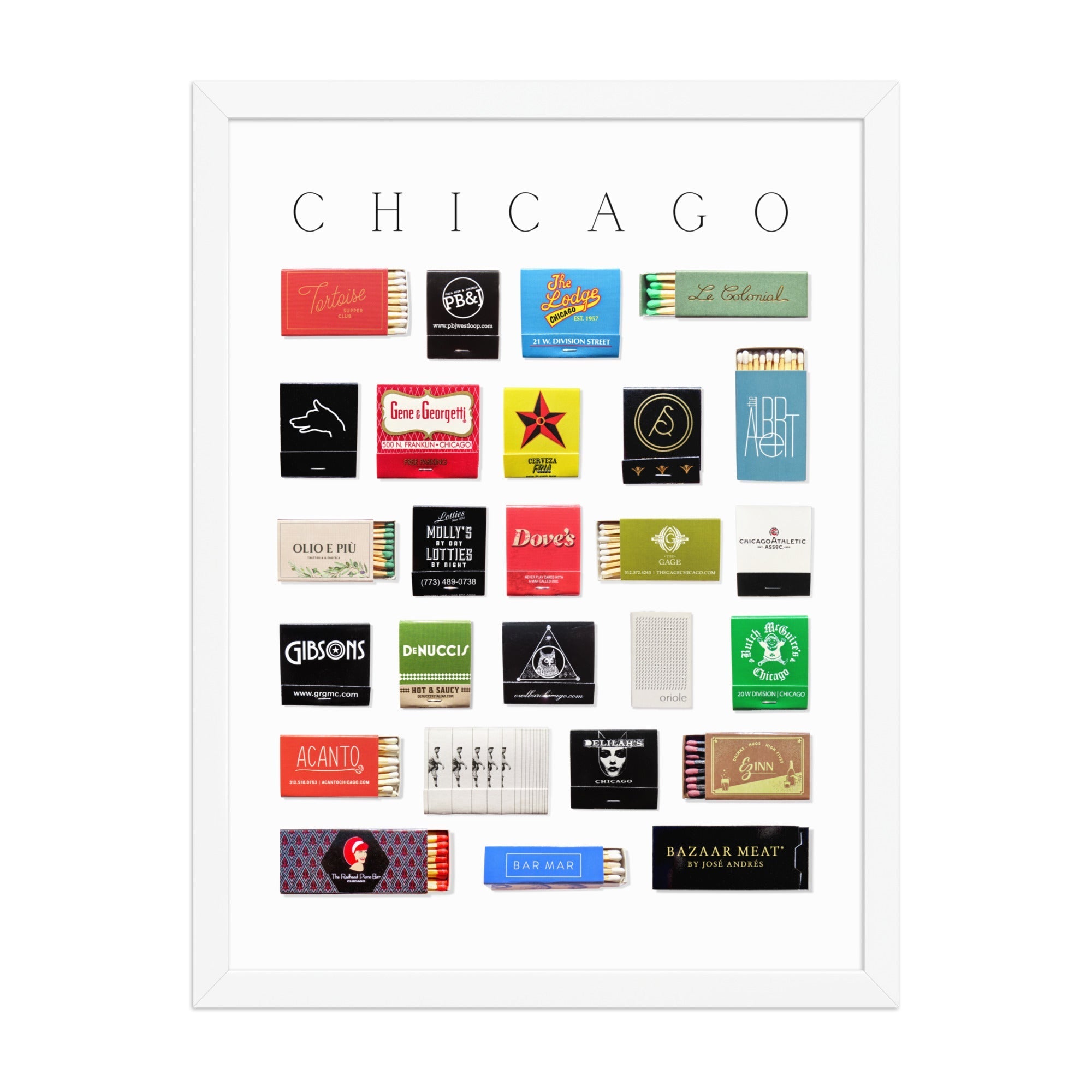 Chicago Matchbox Print - Che Cose Belle