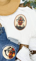 Chicken with Rhinestone Specs Graphic Edgy Shirt - Che Cose Belle