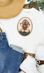 Chicken with Rhinestone Specs Graphic Edgy Shirt - Che Cose Belle