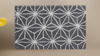 CHICOS HOME Bath Rug Geometric Pattern in Grey & Ivory - Che Cose Belle