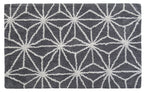 CHICOS HOME Bath Rug Geometric Pattern in Grey & Ivory - Che Cose Belle