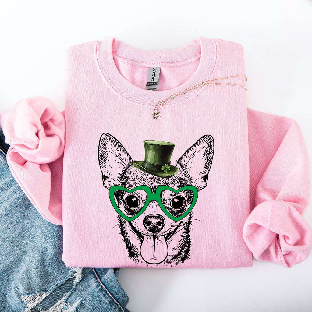 Chihuahua, Adorable Dog, St Patrick's Day, Lucky, Irish Sweatshirt - Che Cose Belle