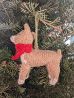 Chihuahua Dog Hand Knit Christmas Ornament Arcadia Home - Che Cose Belle
