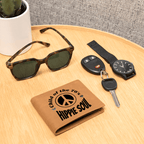 Child of the 70's Hippie Soul Graphic Leather Wallet - Che Cose Belle