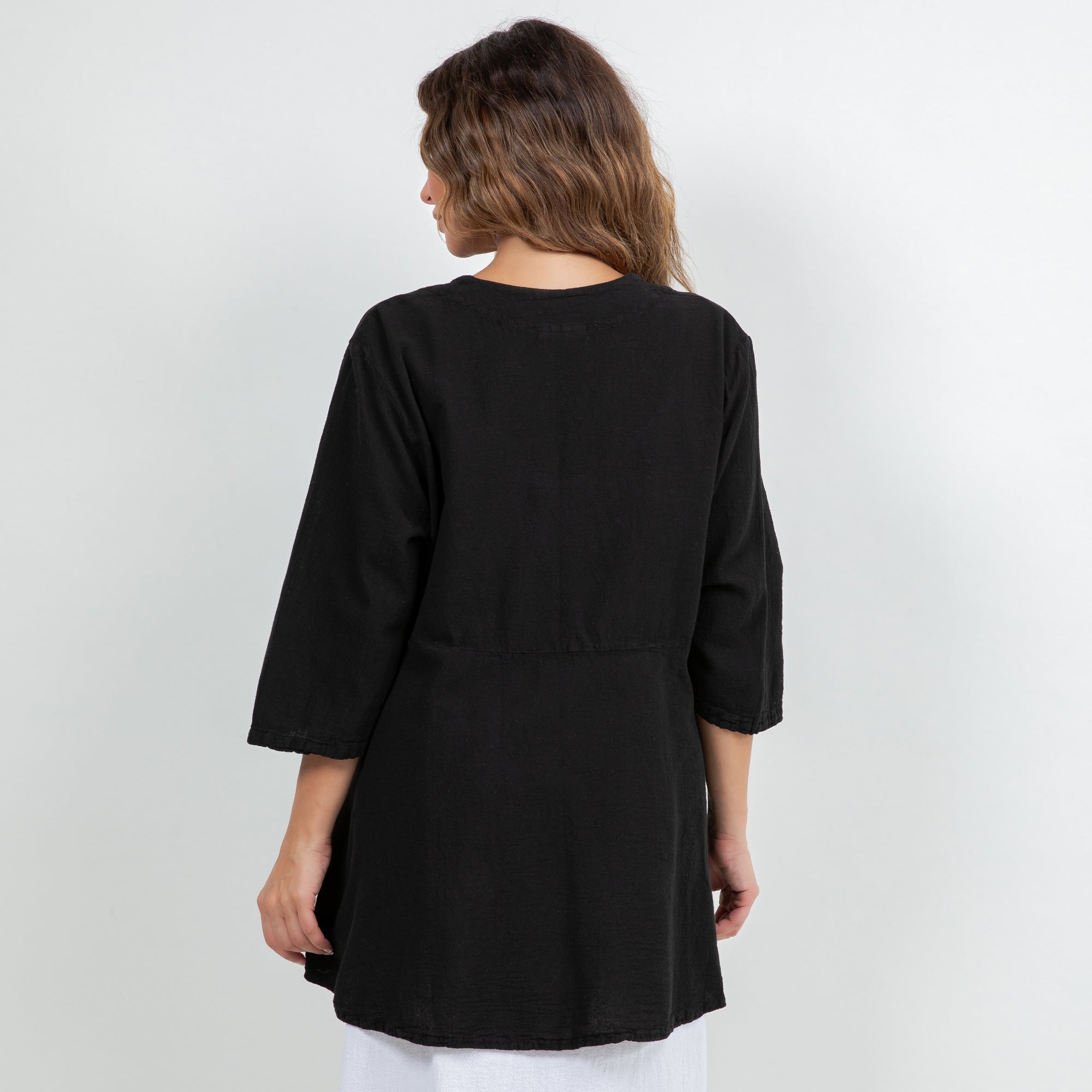 Chinatown Elbow Length Cotton Gauze Jacket - Che Cose Belle