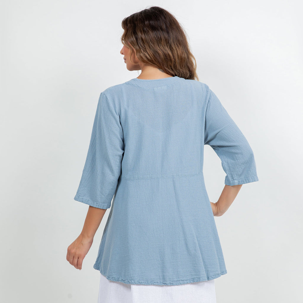 Chinatown Elbow Length Cotton Gauze Jacket - Che Cose Belle