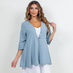 Chinatown Elbow Length Cotton Gauze Jacket - Che Cose Belle