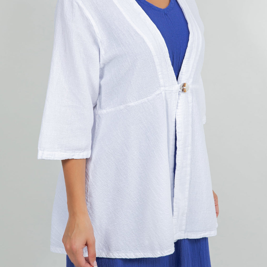 Chinatown Elbow Length Cotton Gauze Jacket - Che Cose Belle