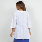 Chinatown Elbow Length Cotton Gauze Jacket - Che Cose Belle