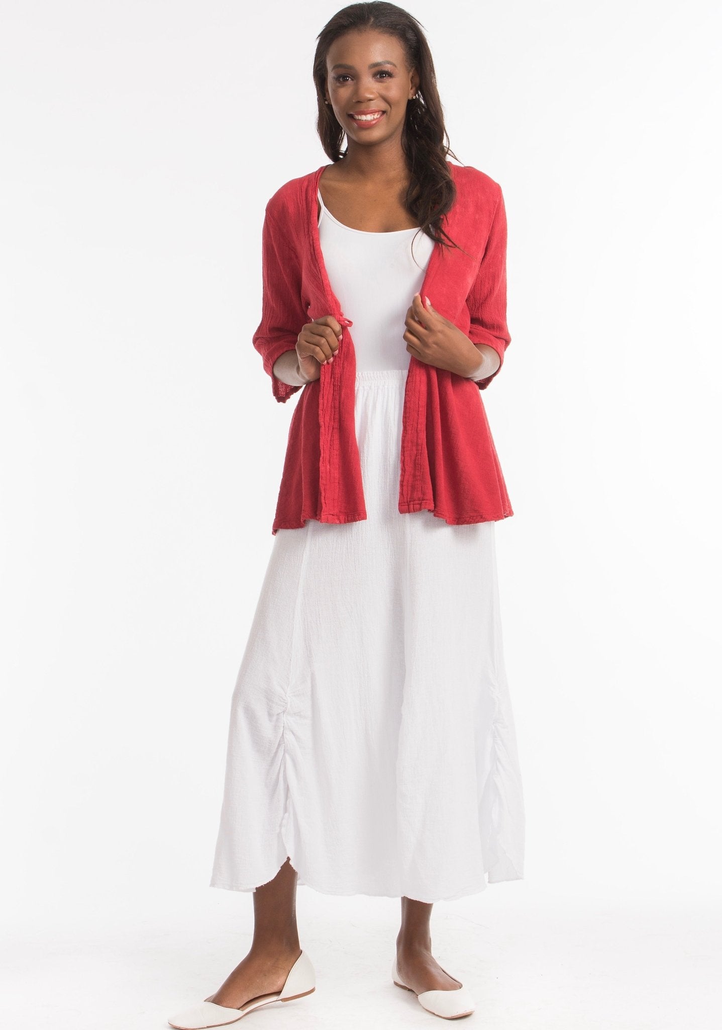 Chinatown Elbow Length Cotton Gauze Jacket - Che Cose Belle