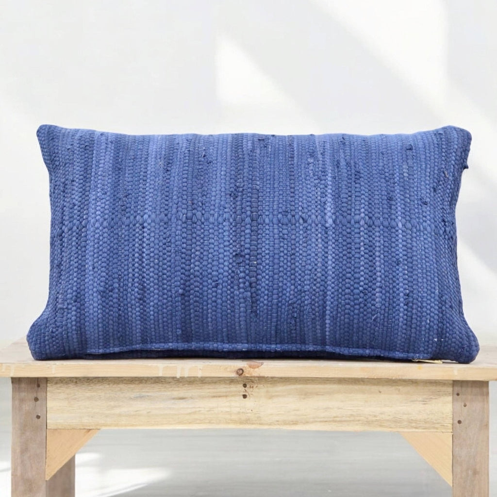 Chindi Lumbar Pillow - Marine - Che Cose Belle