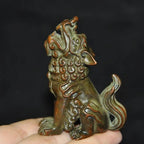 Chinese Bronze Pixiu Wealth Guardian Statue - Che Cose Belle
