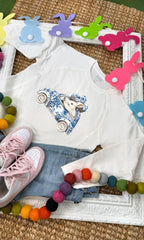 Chinoiserie Doodle Bug Easter Long Sleeve Edgy Graphic Shirt - Che Cose Belle