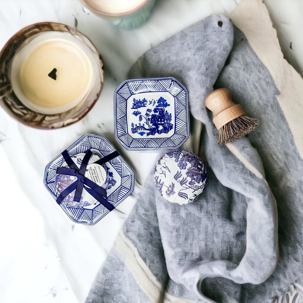 Chinoiserie Soap And Trinket Dish Set - Decorative Ceramic Soap Tray Gift