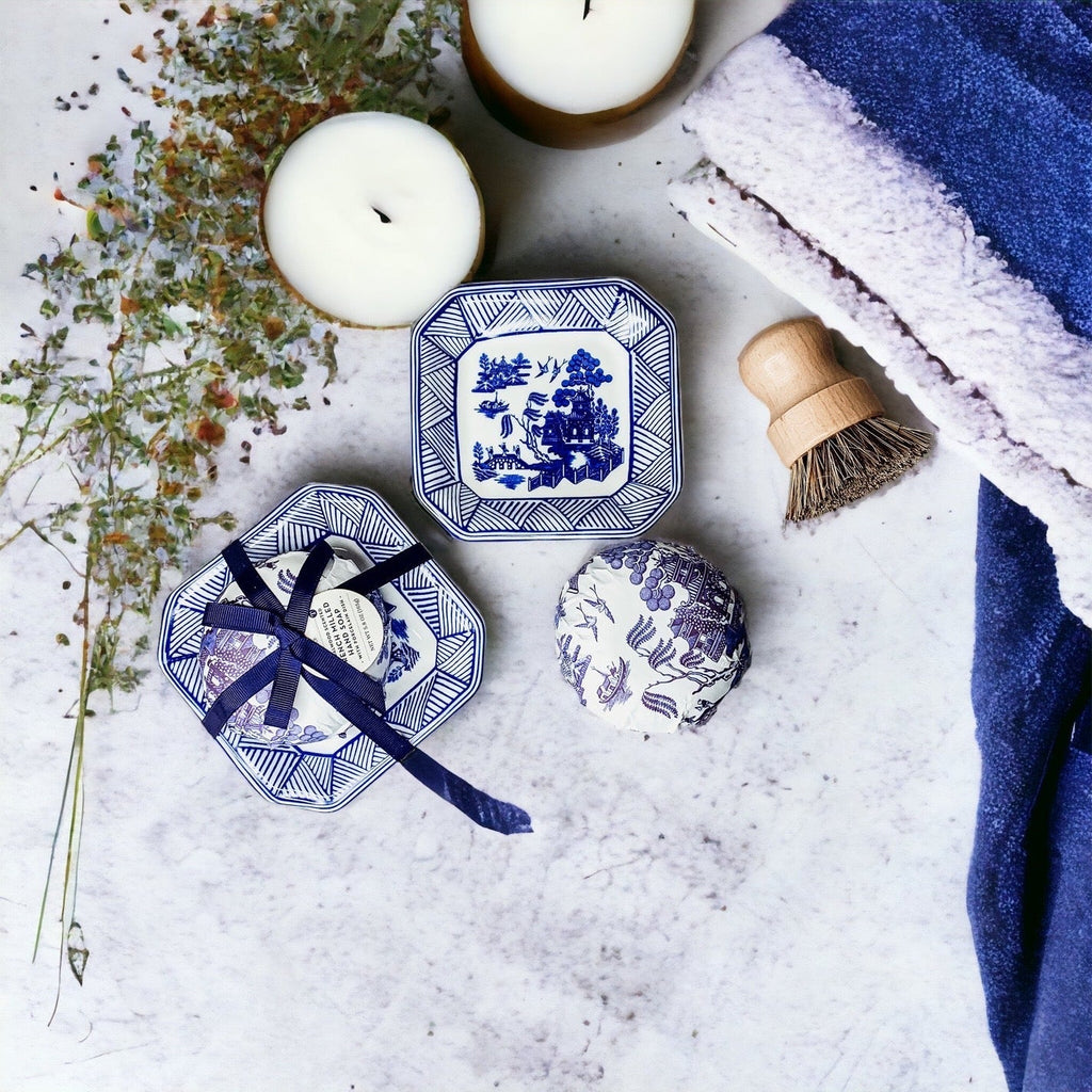 Chinoiserie Soap And Trinket Dish Set - Decorative Ceramic Soap Tray Gift