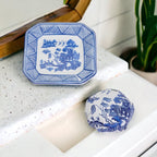 Chinoiserie Soap And Trinket Dish Set - Decorative Ceramic Soap Tray Gift