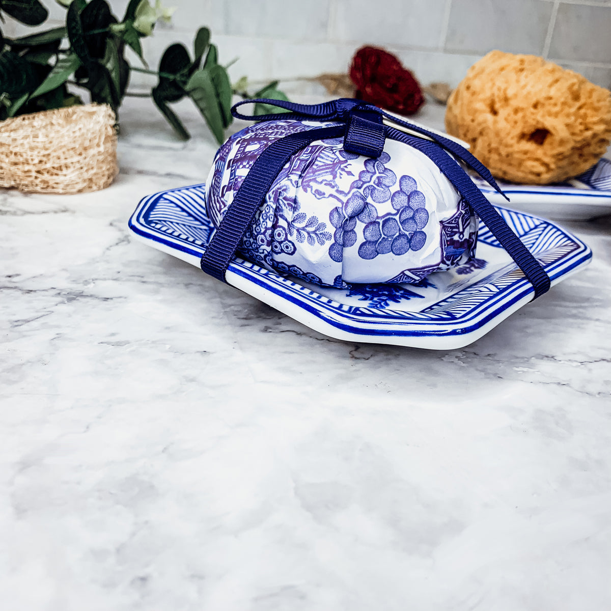 Chinoiserie Soap And Trinket Dish Set - Decorative Ceramic Soap Tray Gift