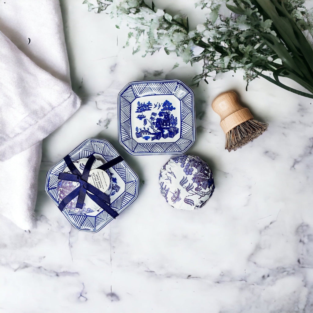 Chinoiserie Soap And Trinket Dish Set - Decorative Ceramic Soap Tray Gift