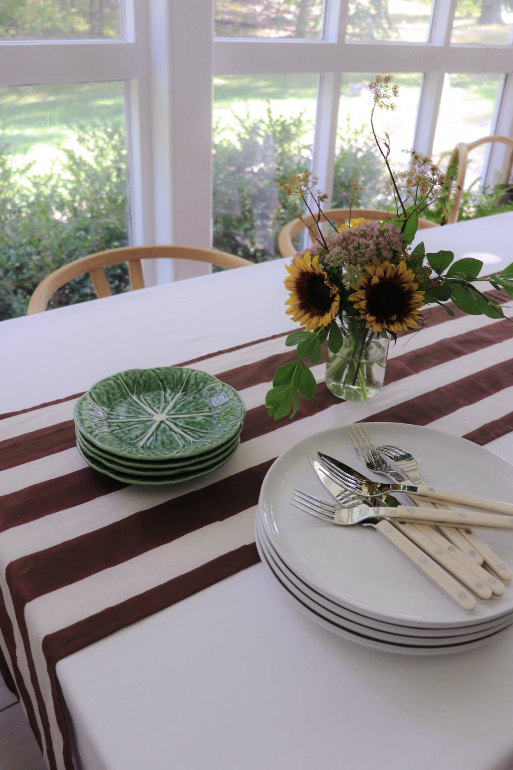Chocolate Stripe Table Runner - Che Cose Belle