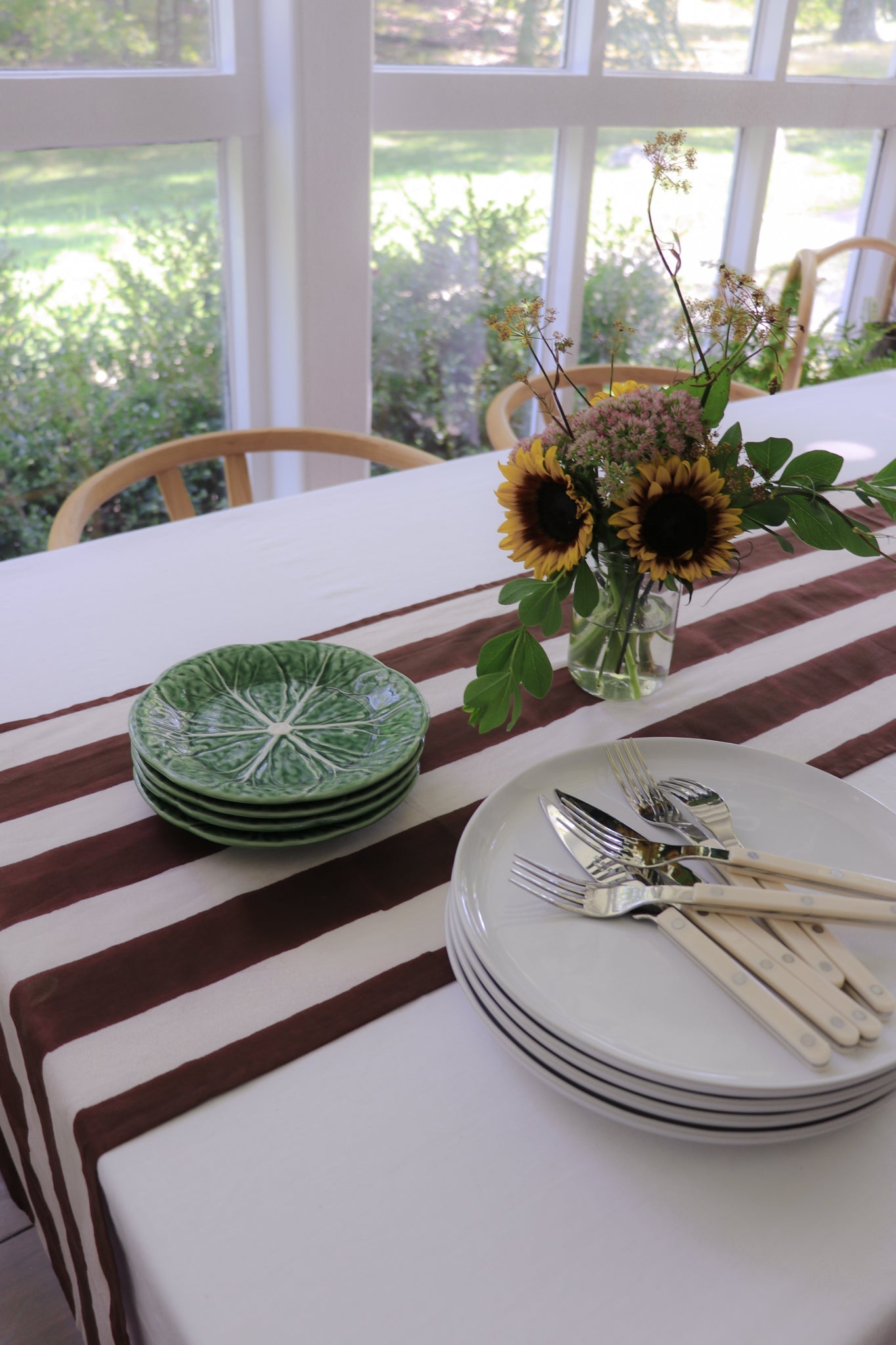 Chocolate Stripe Table Runner - Che Cose Belle