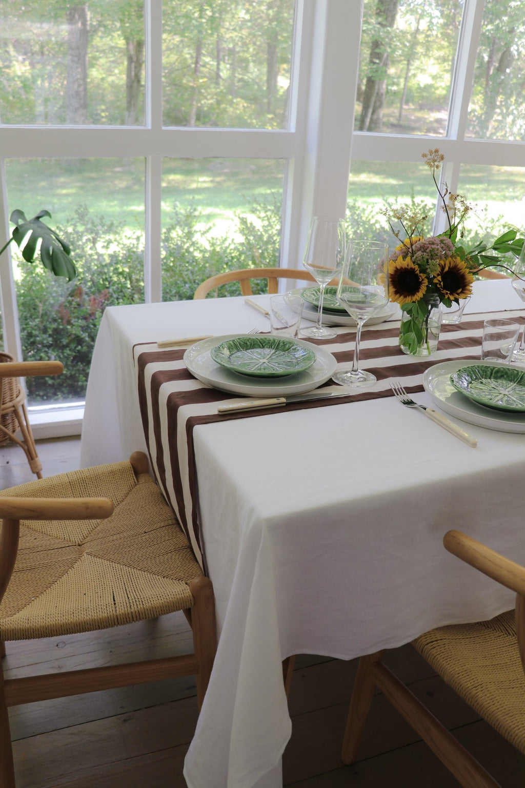 Chocolate Stripe Table Runner - Che Cose Belle