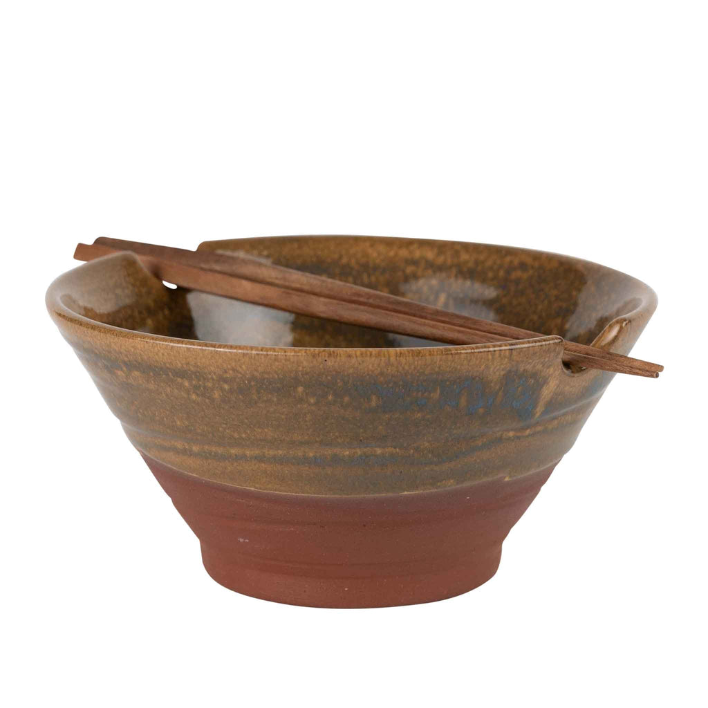 Chopsticks & Terracotta Bowl Set - Che Cose Belle