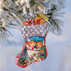 Christmas Angel Stacking Sculpted Hand-Painted Ornament by G. DeBrekht - Christmas Decor - 610821 - Che Cose Belle