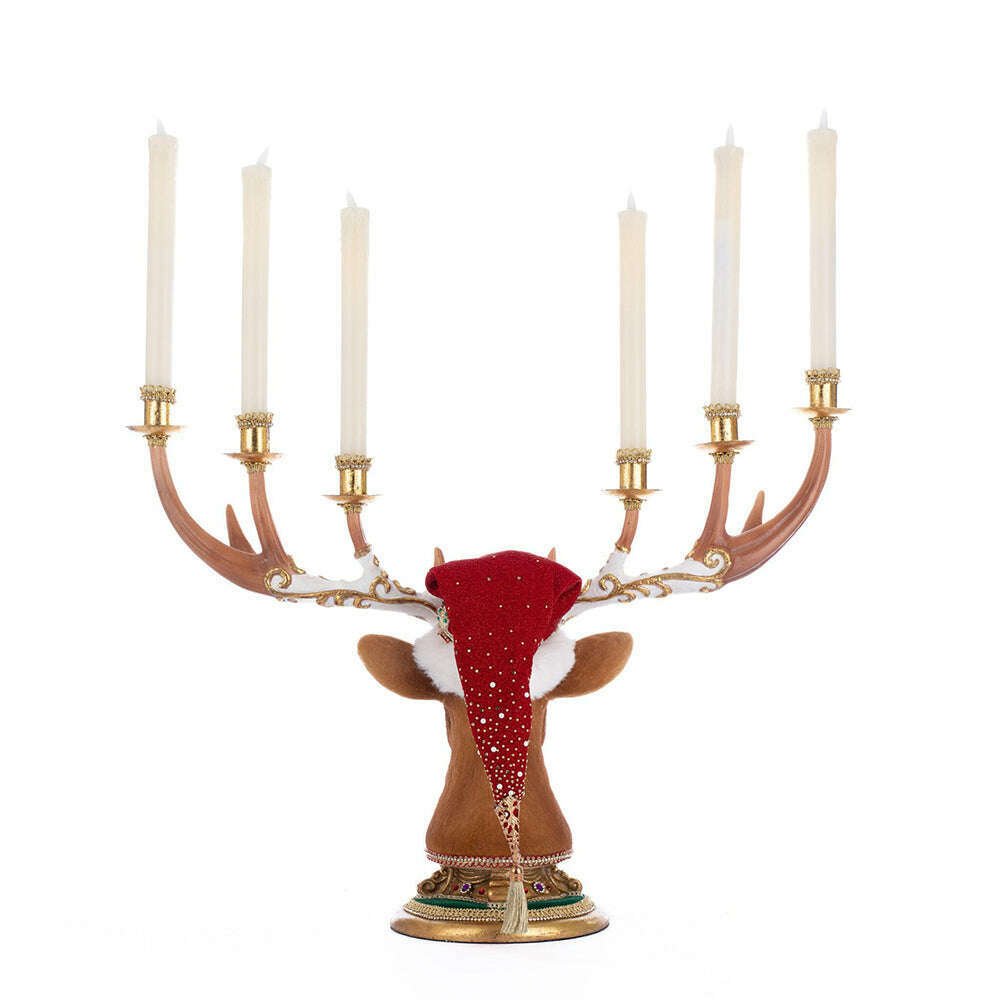 Christmas Ball Deer Head Candelabra by Katherine's Collection - Che Cose Belle