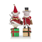 Christmas Ball Mouse Stocking Holder Assortment of 2 by Katherine's Collection - Che Cose Belle