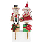 Christmas Ball Mouse Stocking Holder Assortment of 2 by Katherine's Collection - Che Cose Belle