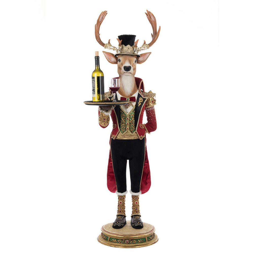 Christmas Ball Reindeer Butler 48-Inch by Katherine's Collection - Che Cose Belle