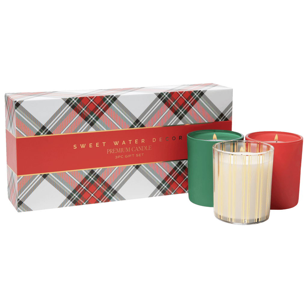 Christmas Candle Gift Box Set (Christmas, Warm and Cozy, Fraser Fir) - Che Cose Belle
