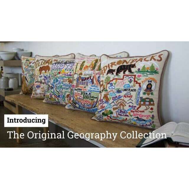 Christmas Carol Hand-Embroidered Pillow by Cat Studio - Che Cose Belle