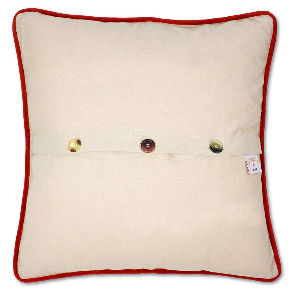 Christmas Carol Hand-Embroidered Pillow by Cat Studio - Che Cose Belle