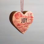 Christmas Carol Heart Ornaments - Che Cose Belle
