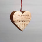 Christmas Carol Heart Ornaments - Che Cose Belle