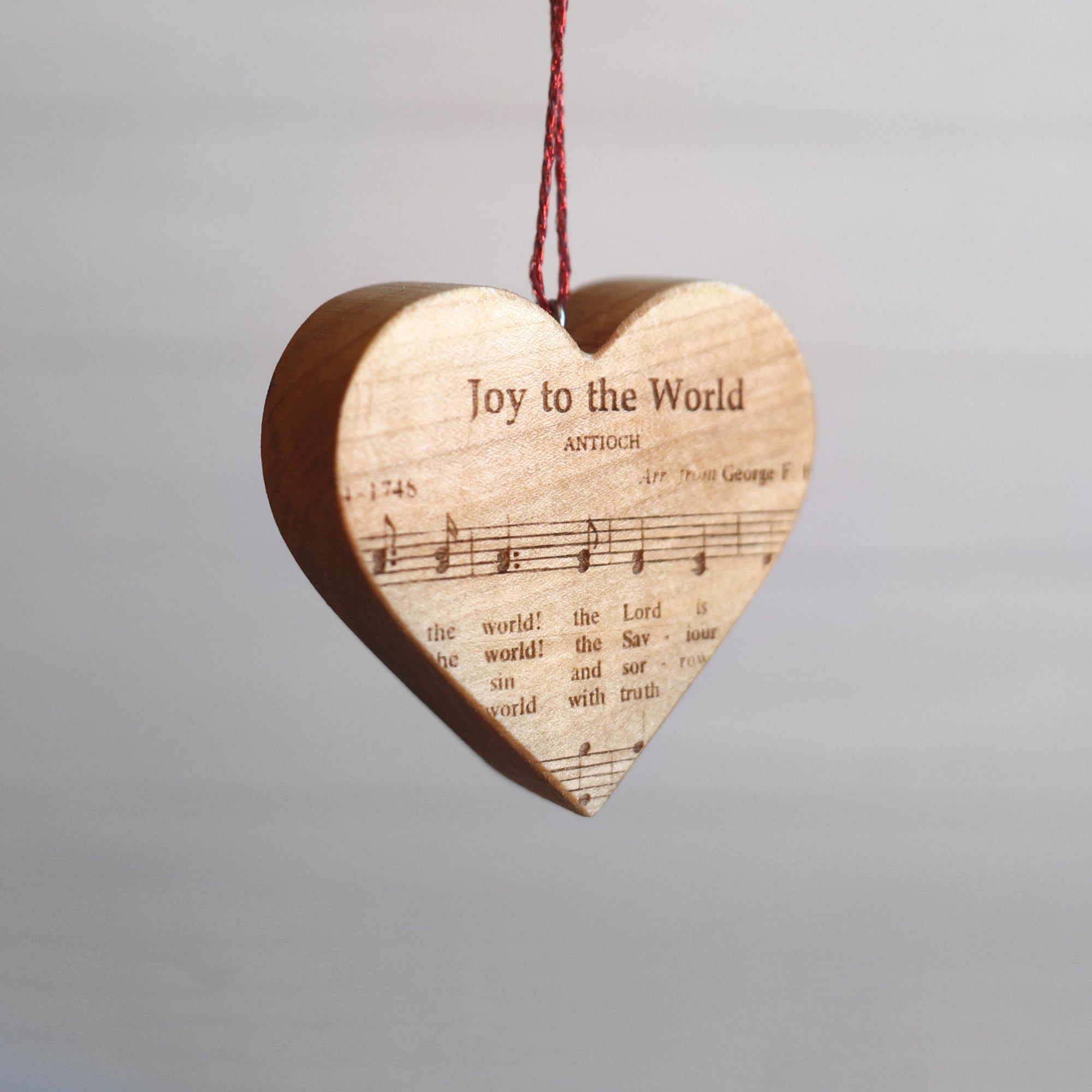 Christmas Carol Heart Ornaments - Che Cose Belle