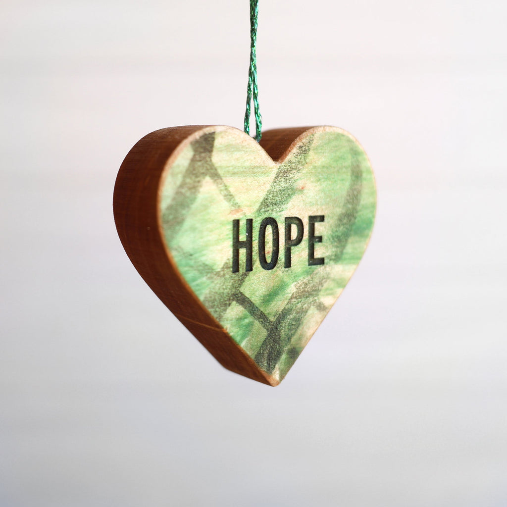 Christmas Carol Heart Ornaments - Che Cose Belle