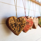 Christmas Carol Heart Ornaments - Che Cose Belle