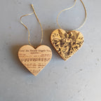 Christmas Carol Heart Ornaments - Che Cose Belle