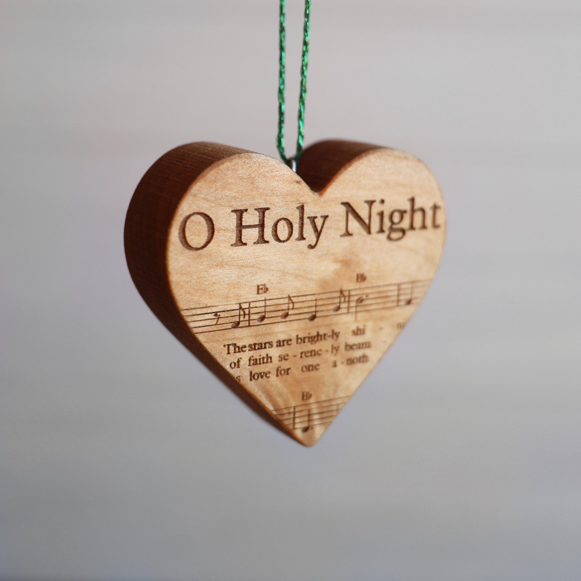 Christmas Carol Heart Ornaments - Che Cose Belle