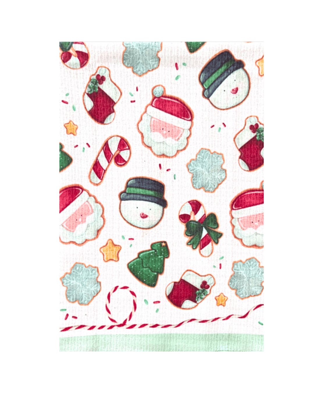 Christmas Cookies Double-Sided Tea Towel - Che Cose Belle
