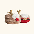 Christmas Deer and Santa Baskets - Che Cose Belle