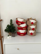 Christmas Deer and Santa Baskets - Che Cose Belle