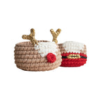 Christmas Deer and Santa Baskets - Che Cose Belle