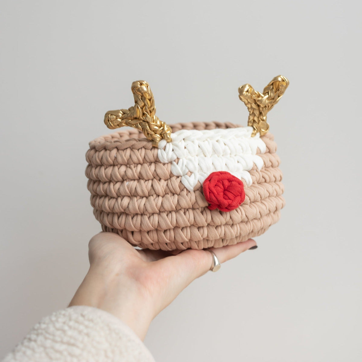Christmas Deer and Santa Baskets - Che Cose Belle
