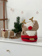 Christmas Deer and Santa Baskets - Che Cose Belle
