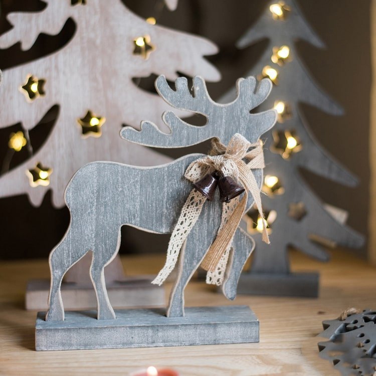 Christmas Desktop Decoration Figurines in Wood - Che Cose Belle